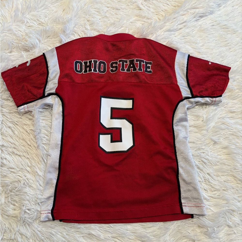 Red Ohio State Jersey with Number 5
